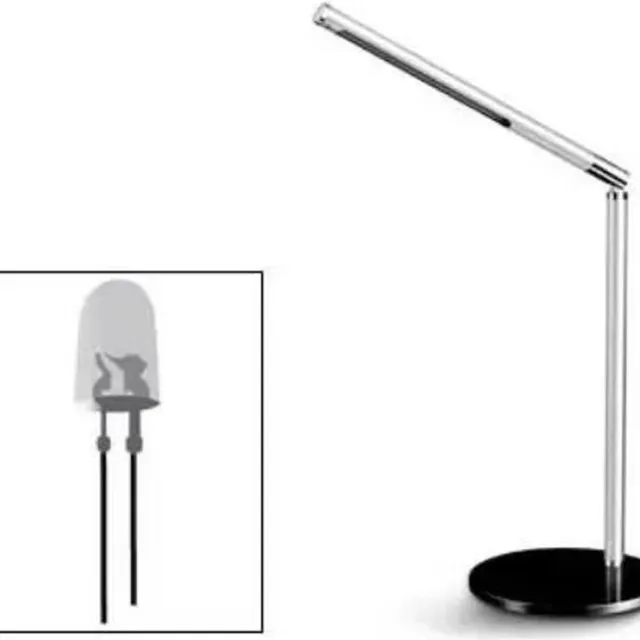 Cep Bureaulamp - Ecoline 3W - 360 Graden Draaibare - Kap Zilvergrijs - CP-2001000961