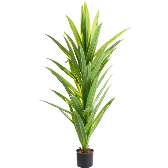 Beliani DRACAENA TREE - Kunstplant in pot - Groen - 150 cm - Plastic