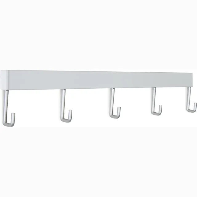 STAS picture hanging systems STAS Wandrek / Kapstok – 40cm - Wit - universeel ophangrek en kapstok voor jas, tas en accessoires