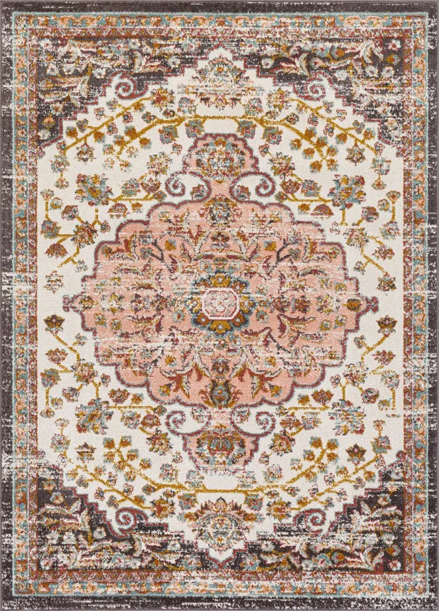 Surya Celia vloerkleed vintage oosters roze
