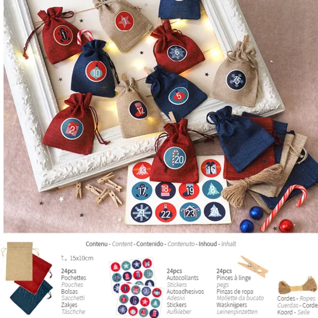 Artemio Adventskalender jute kit - Artemio beige