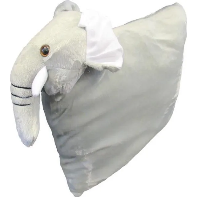 Lemetex Sierkussen Olifant - 40x40 cm - Grijs