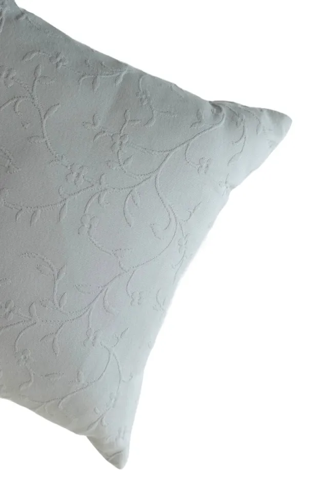 Pimlico Kussenhoes / Kussenovertrek | Flora - Hampton Blue - 100% Jacquard Katoen - Stevige Ritssluiting - 40x60 cm Blauw