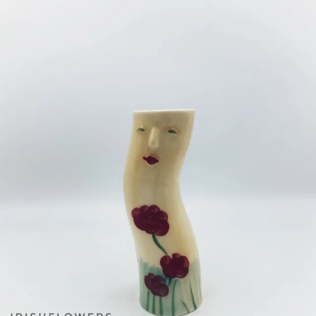 Irishflowers Vaas - Villa Pottery - Voorjaar - Voorjaarsvaas - Valentijn - Valentijnscadeau - Voorjaarsdecoratie - Decoratie - Porselein - Waterdicht - Woonaccessoires - Puppets 8 Rood