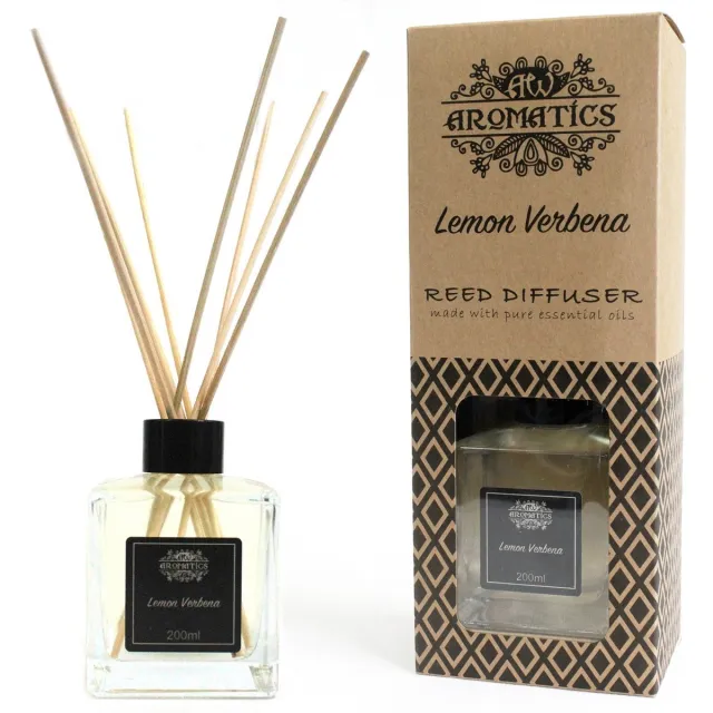 Ancient Wisdom AW aromatics - citroen verbena - geurstokjes - reed diffuser - 200 ml - aromatherapie