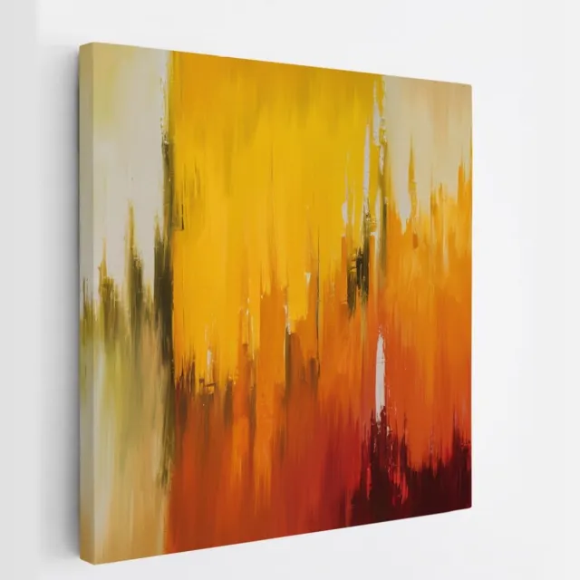 Saammp Canvas Schilderij - Vegen - Abstract - 60x60 - Foto op canvas - Wanddecoratie - Muurdecoratie Woonkamer - Slaapkamer decoratie - Canvas Print Multicolor