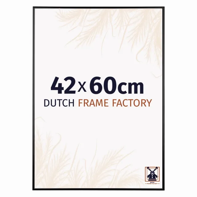 Dutch Frame Factory Fotolijst 42x60 cm - Aluminium - Zwart Mat - Kampen