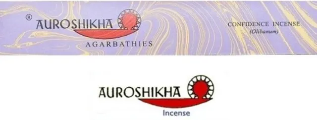 Auroshikha Wierookstokjes Auroshikha, Confidence, 30 sticks lila met okergeel (verpakking)