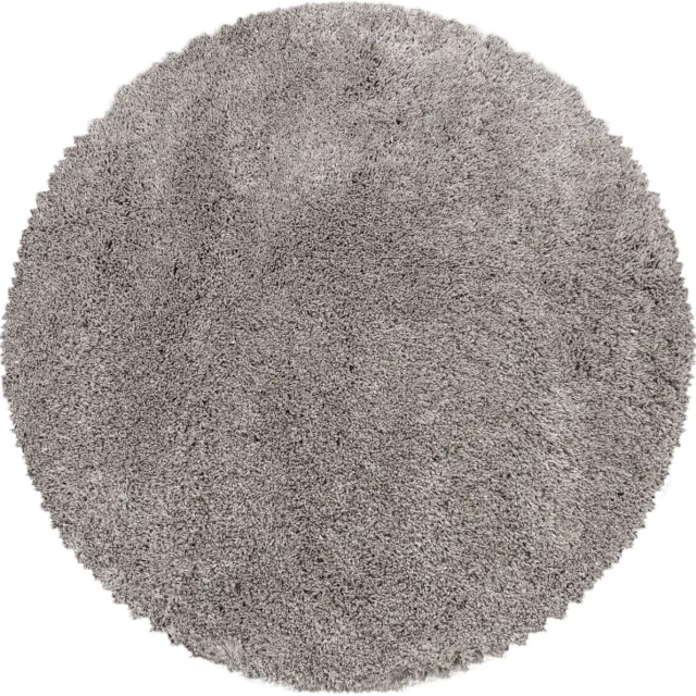 Muratap Pearl Soft Rond Shaggy Hoogpolig Vloerkleed Beige- 200 CM Ø