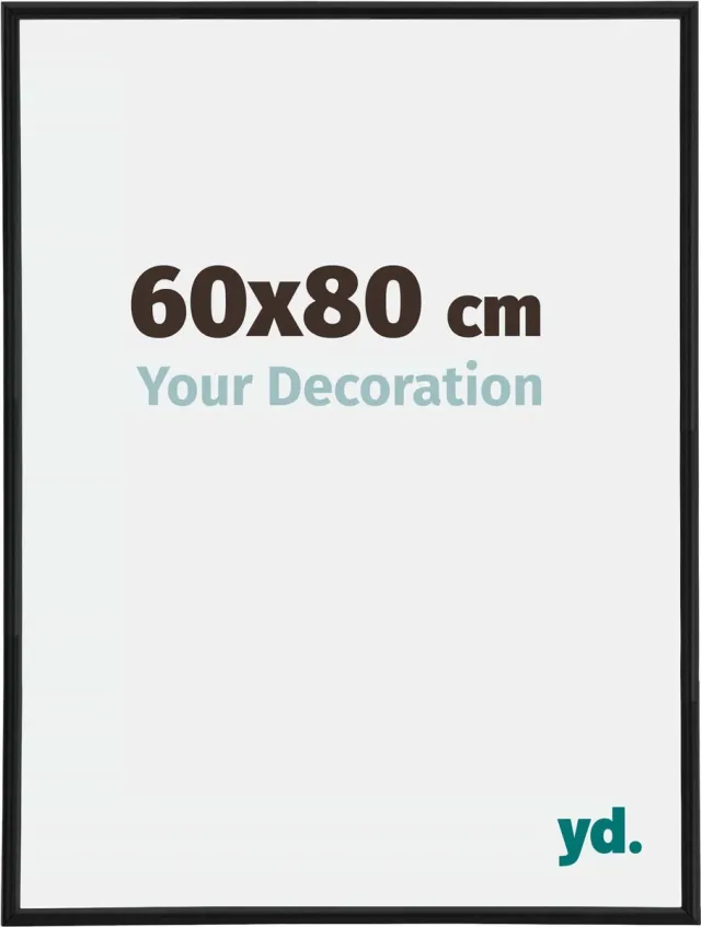 yd. Your Decoration - Fotolijst 60x80 cm - Kunststof - Zwart Mat - Annecy