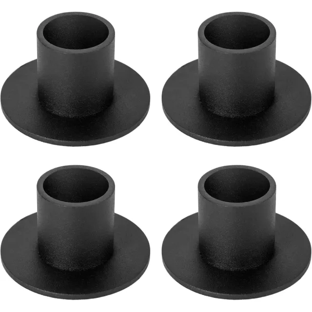 Pyreta Kandelaars - 4 stuks - Φ2.5 cm - kandelaar - kaarsenhouder - kaarsenstandaard - Kaarsenonderzetter - Kaarsen plank - Woonaccessoires - Decoratieve accessoires - ijzer - Zwart - Theelichthouder