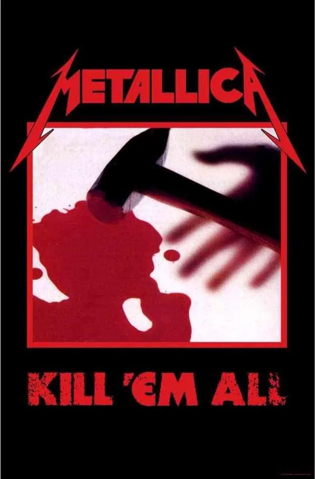 Rock Off Metallica Textiel Poster Flag Kill 'Em All Multicolours