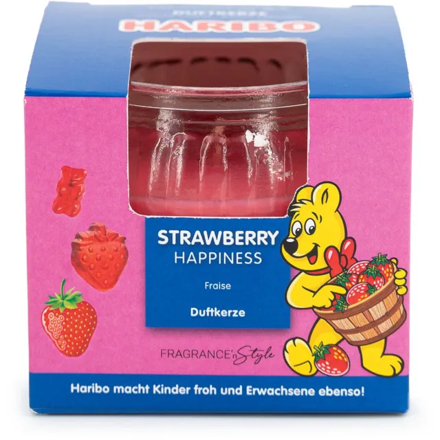 Haribo Geurkaars Haribo 85g Aardbei - Fantastische geur Roze