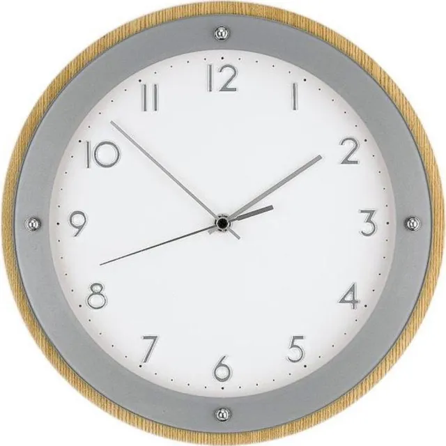 AMS Mooi Ams wandklok 5846 houtkleurig