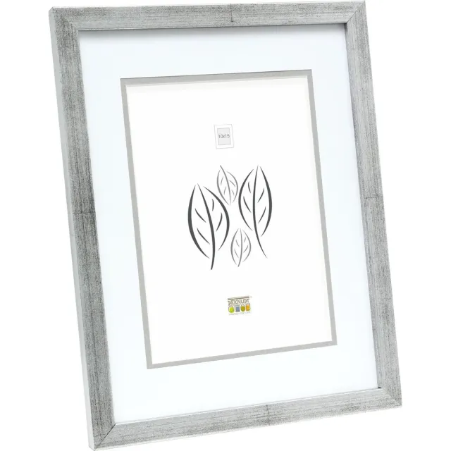 Deknudt Frames fotolijst S43AD1 P1 - zilver - passe-partout - 10x15 cm