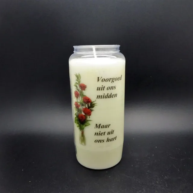 Partijhandel RODO Noveenkaars Spreuk 015 - 6 dagen brander (5 stuks) wit
