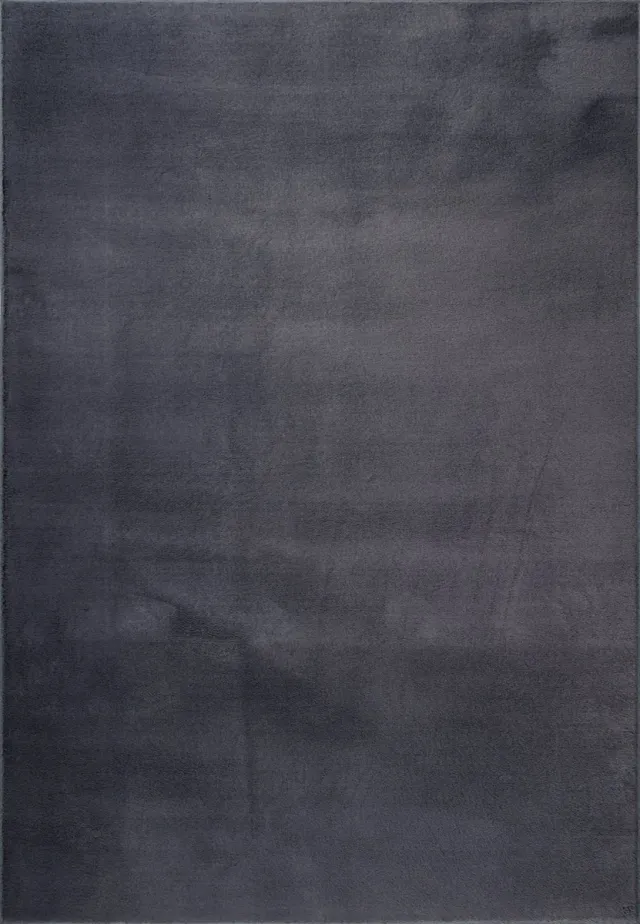 the carpet , Cosy Vloerkleed, Knuffelzacht bontkleed, wasbaar, Antraciet, 200x280 cm