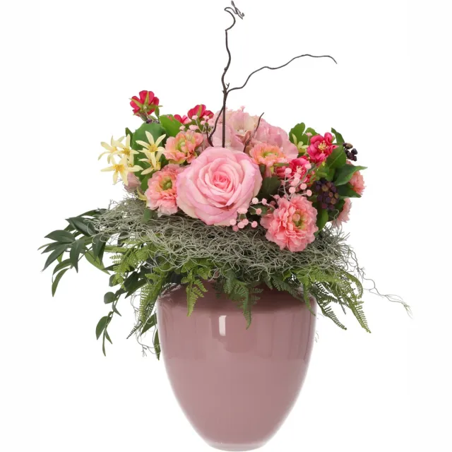 maxifleur Kunstplanten Kunstboeket Sandra Erice 55 cm Roze