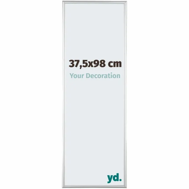 yd. Your Decoration - Fotolijst 37,5x98 cm - Aluminium - Zilver Hoogglans - Kent