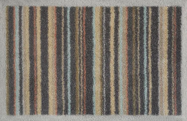 Kleen-Tex Turtle Wasbare Deurmat - Hawthorn Stripe - 40 x 60 cm beige