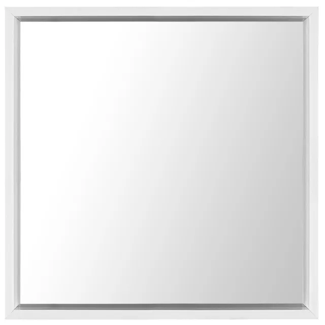 Beliani BRIGNOLES - Wandspiegel - Wit - Synthetisch materiaal
