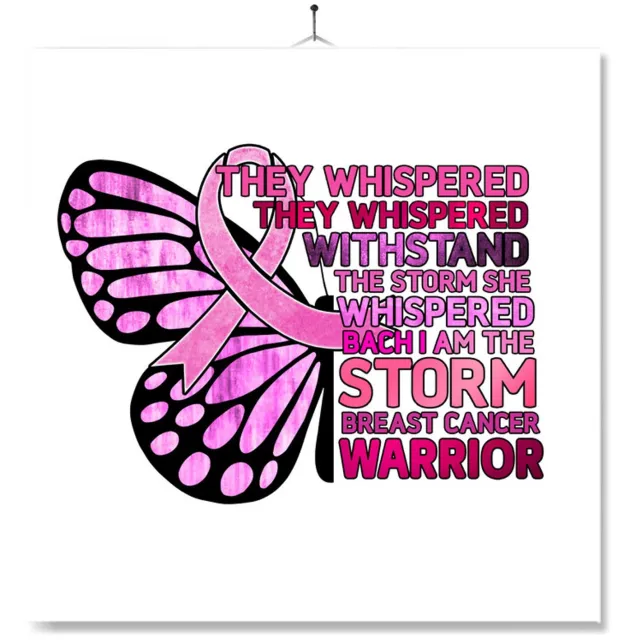 MC Living Tegel Met Opdruk | Breast Cancer Warrior Multi-Color