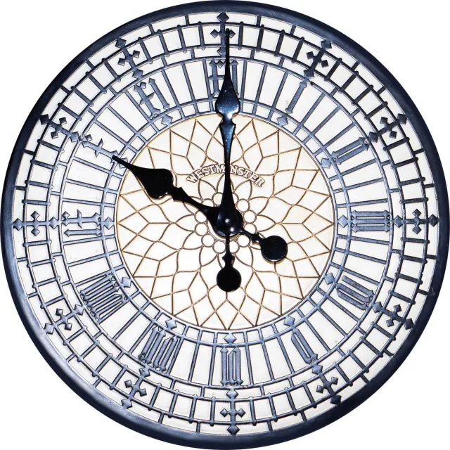 St. Helens Home & Garden Big Ben Design Wandklok – 30 cm – Weerbestendig – Voor Binnen & Buiten Zwart