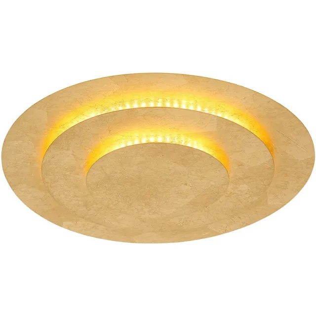 Globo Wandlamp/Plafondlamp goud ringen- Diameter 35cm - Niet dimbaar