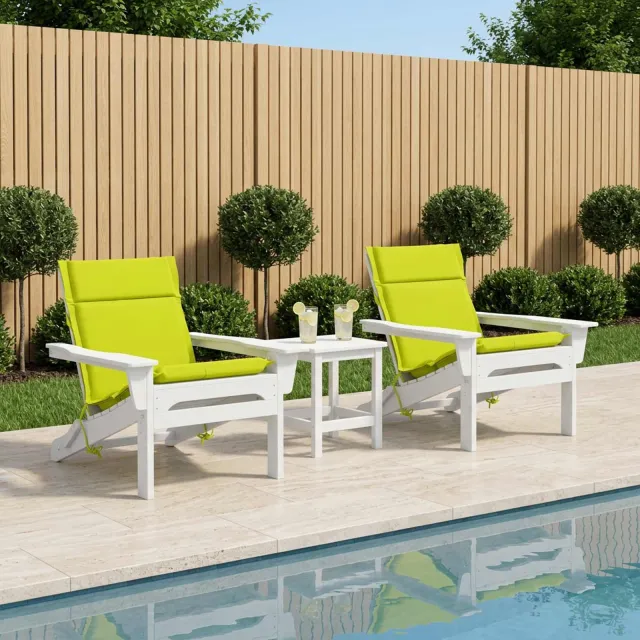 vidaXL Kussen voor lage rugstoelen GEMERT 2 st 100% Polyester groen