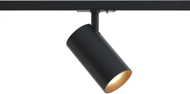 QAZQA Professional iconic mark - Moderne LED Spot railsysteem verlichting, railverlichting - 1 lichts - Ø 8 cm - Zwart - Woonkamer | Slaapkamer | Keuken Zwart LED - 1 lichts
