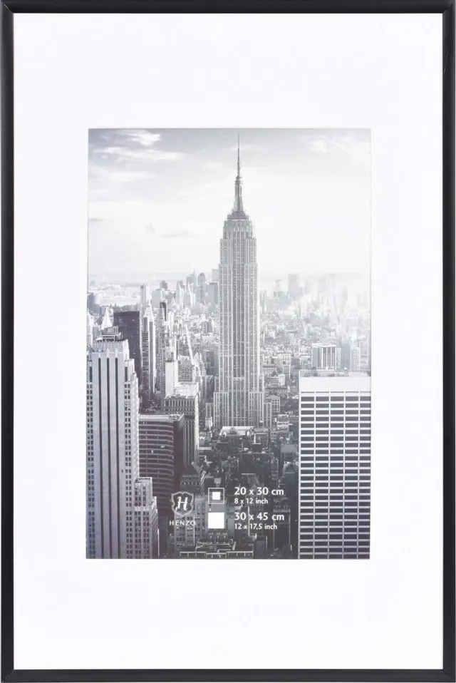 Henzo Fotolijst - Henzo - Manhattan - Fotomaat 30x45 cm - Zwart