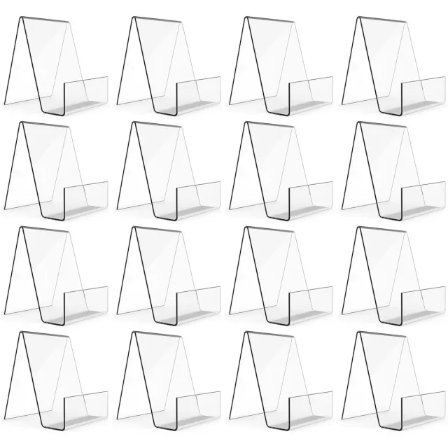 Imperatoris Boekenstandaard – Boekhouder voor Receptenboekhouder/Kookboek Standaard & Koffietafelboek – Tablethouder/Boeksteun - 16 stuks Transparent