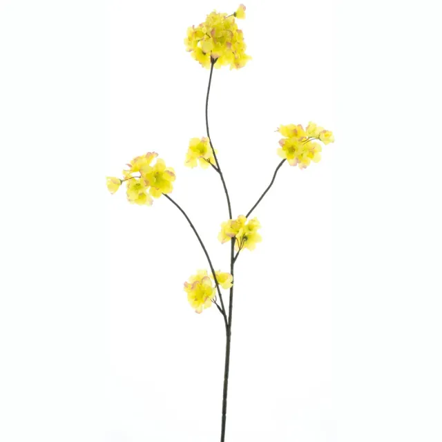 Erutan avon Prunus Malaga spray yellow/pink 84 cm kunstbloem Erutan Avon geel