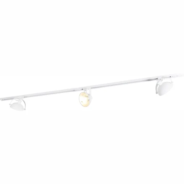 QAZQA magnax - Moderne Spot railsysteem verlichting, railverlichting geschikt voor led - 3 lichts - L 100 cm - Wit - Woonkamer | Slaapkamer | Keuken