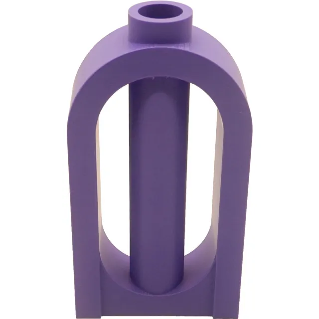 Lovora Amora organische vaas – Decoratieve vaas - Paars - 3d geprinte vaas – geschikt voor droogbloemen - 20CM