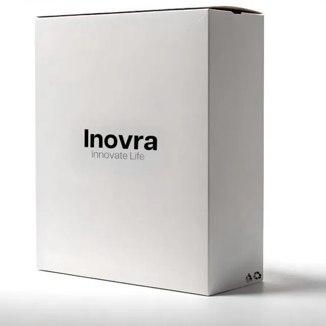 Inovra Plus - Digitale Auto Klok Set met Temperatuurmeter 3-in-1 LED Auto Klok Thermometer voor Rechte Auto's Zwart