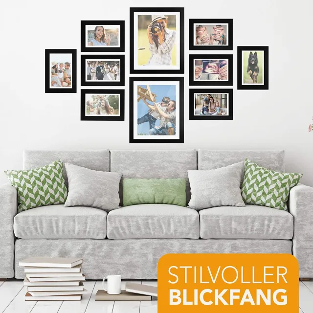 Performance Foto collage – Photo Frame Collage – Photo Frame – Fotolijst – Woonkamer Accessoires – Wanddecoratie Woonkamer Zwart