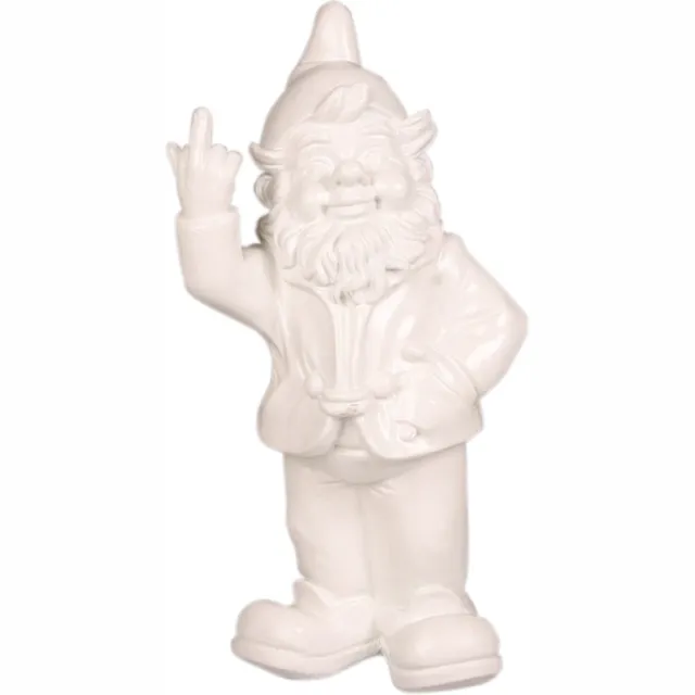 GerichteKeuze Decoratief object Stoobz decoratieve kabouter wit 30 cm