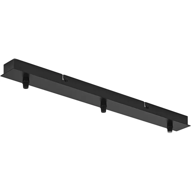 Osram Vintage 1906® hanglamp 3X Canopy LINEAR, zwart, max. 3x15W LED, lineair, eenvoudige baldakijn voor plafondmontage, aansluiting van 3 hanglampen, minimalistisch vintage design, IP20