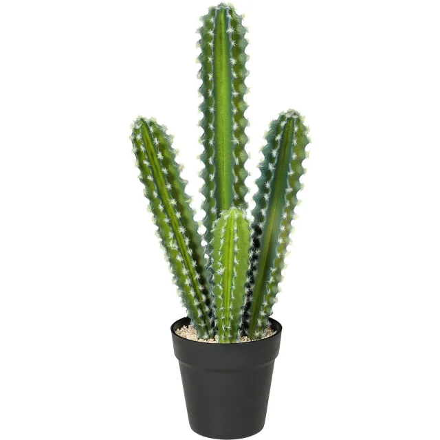 Homona Kunstplant Kaktus - Met pot - 53 cm hoog - Groen
