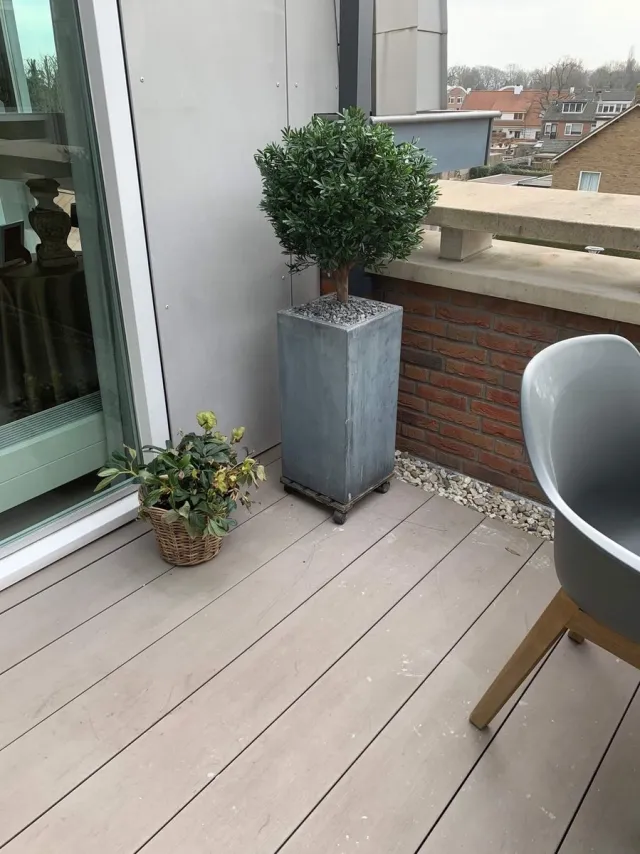 LeopoldFlora Kunst Ilex Hulst Bol 55 cm UV Groen