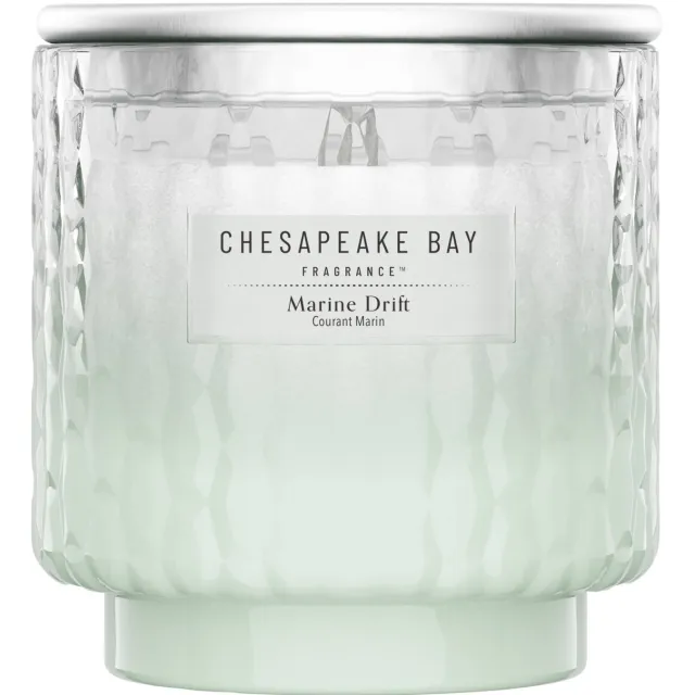 Chesapeake Bay Fragrance Marine Drift Large geurkaars, 45 branduren groen