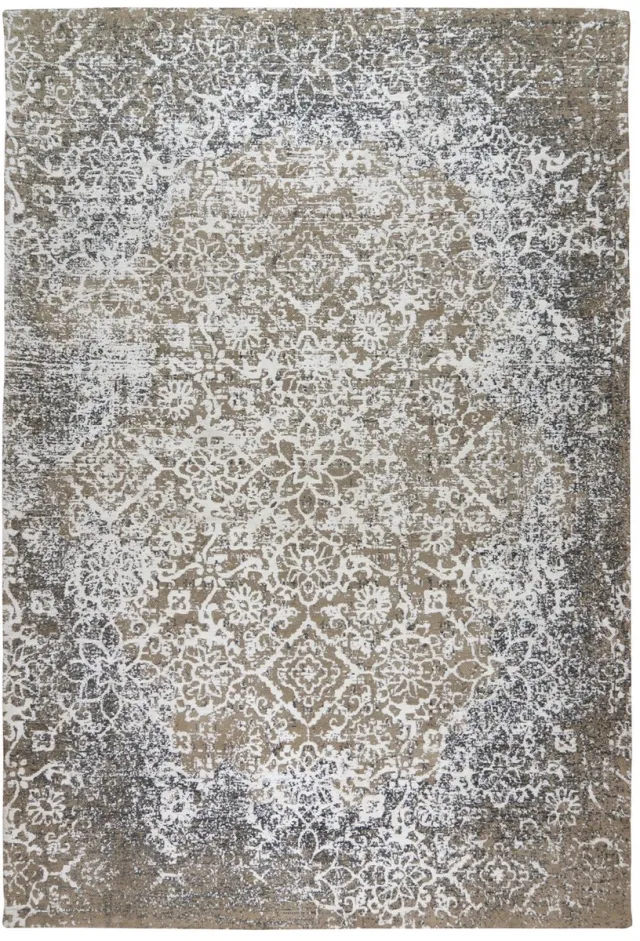 Padiro design laagpolig vloerkleed 120 x 170 cm - olijfgroen - modern abstract ontwerp - voor vloerverwarming - van katoen