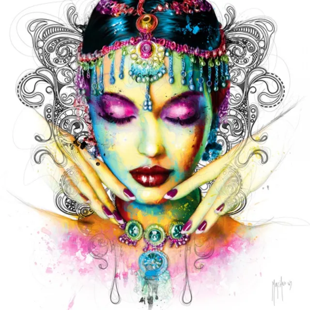 International Graphics poster op canvas Patrice Murciano - Bollywood 40 x 40 cm diverse kleuren