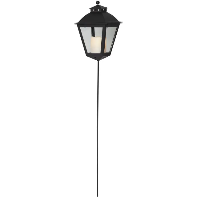 Star Trading graflantaarn 'Serene' incl. LED kaars, batterij, timer, zwart, 84cm veelkleurig