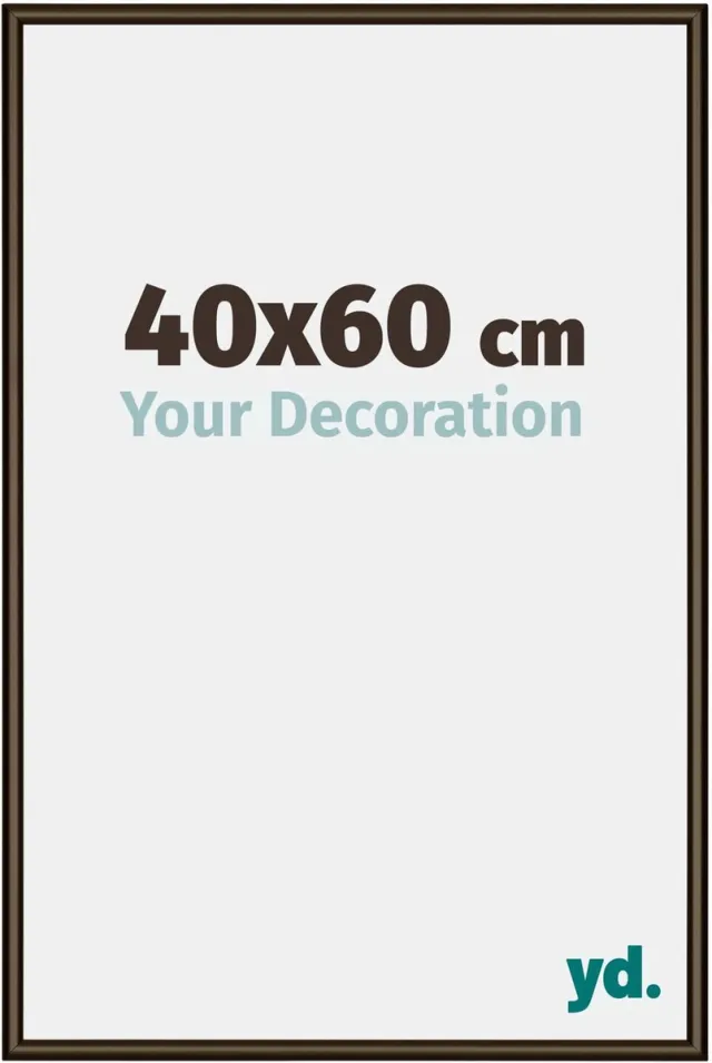 yd. Your Decoration - Fotolijst 40x60 cm - Aluminium - Walnoot Structuur - New York