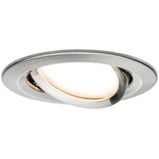 Paulmann Inbouwspot Led Nova Coin Rond Kantelbaar Ijzer 6,5w Zilver