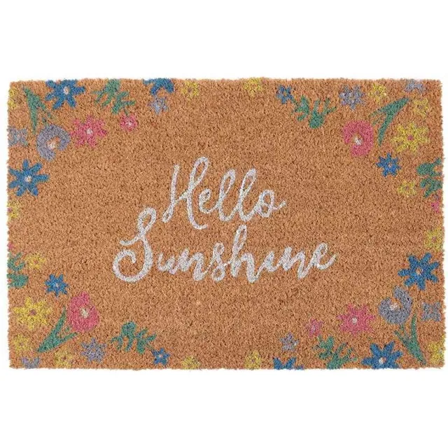 Something Different Natural Floral Hello Sunshine Deurmat - Multicolours