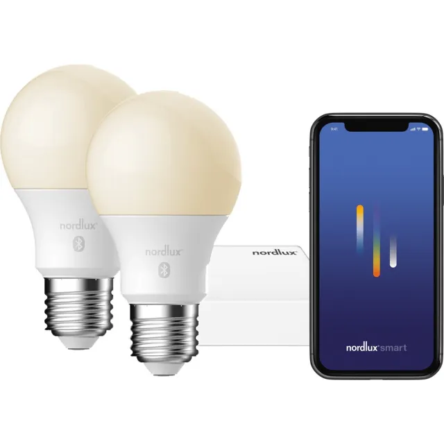 Nordlux A60-lichtbron-smart-start pack 2x SMD E27+ Bridge