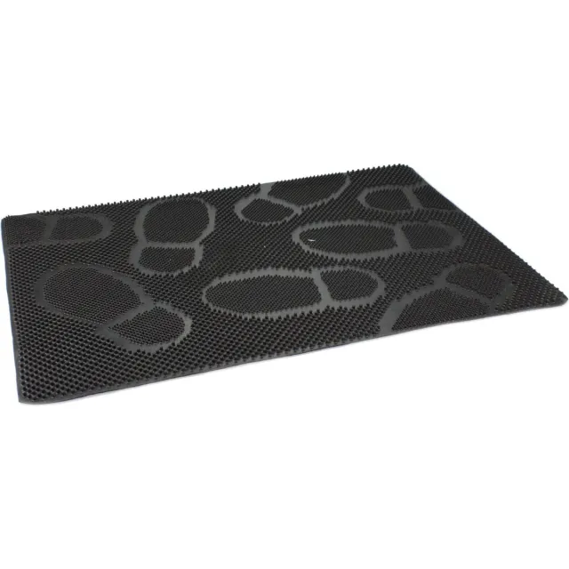 Buemag Deurmat - antislip met noppen - zwart - 60 x 40 cm - voor binnen en buiten - weerbestendig